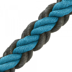 Hockeytouw blauw/zwart/30 meter